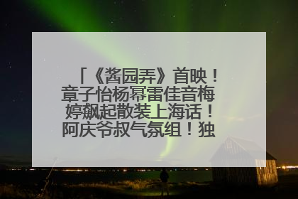 《酱园弄》首映！章子怡杨幂雷佳音梅婷飙起散装上海话！阿庆爷叔气氛组！独独没见他……