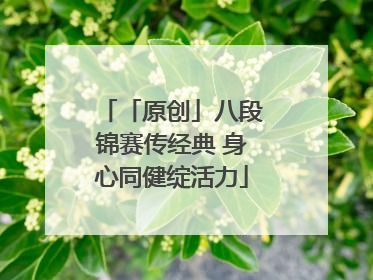 「原创」八段锦赛传经典 身心同健绽活力