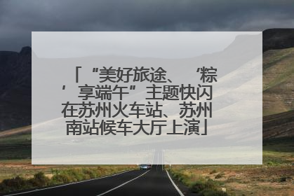 “美好旅途、‘粽’享端午”主题快闪在苏州火车站、苏州南站候车大厅上演