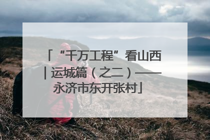 “千万工程”看山西｜运城篇（之二）——永济市东开张村