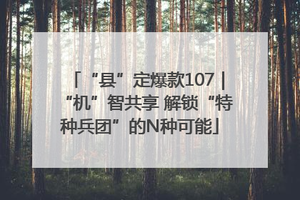 “县”定爆款107｜“机”智共享 解锁“特种兵团”的N种可能