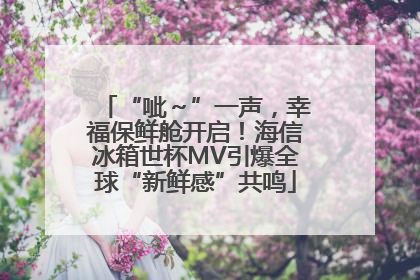 “呲～”一声，幸福保鲜舱开启！海信冰箱世杯MV引爆全球“新鲜感”共鸣