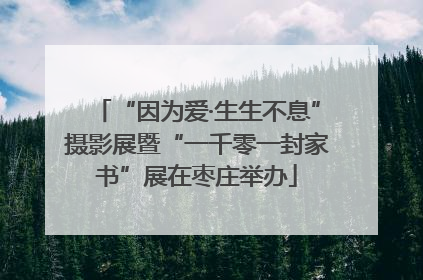 “因为爱·生生不息”摄影展暨“一千零一封家书”展在枣庄举办