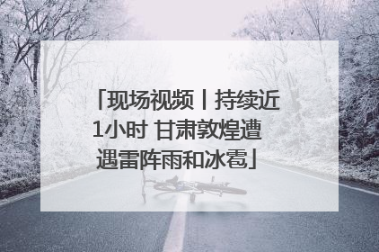 现场视频丨持续近1小时 甘肃敦煌遭遇雷阵雨和冰雹