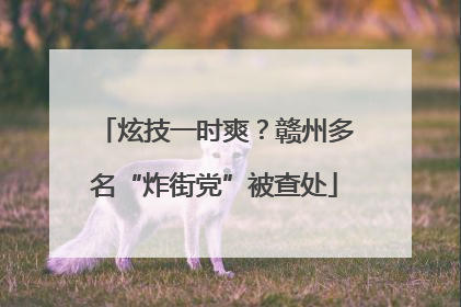 炫技一时爽？赣州多名“炸街党”被查处