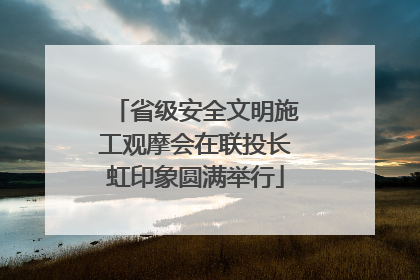 省级安全文明施工观摩会在联投长虹印象圆满举行