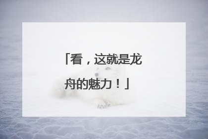 看，这就是龙舟的魅力！