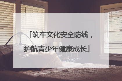筑牢文化安全防线，护航青少年健康成长