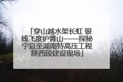 穿山越水架长虹 银线飞度护青山——探秘宁夏至湖南特高压工程陕西段建设现场