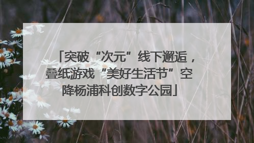 突破“次元”线下邂逅，叠纸游戏“美好生活节”空降杨浦科创数字公园