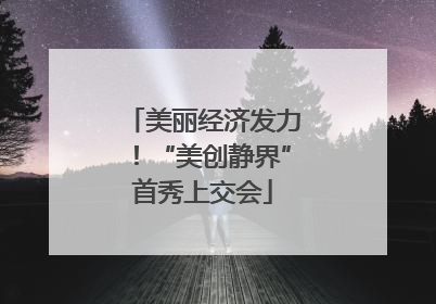 美丽经济发力！“美创静界”首秀上交会