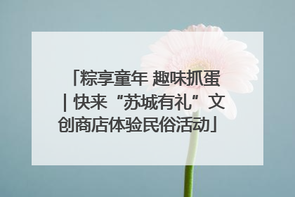 粽享童年 趣味抓蛋｜快来“苏城有礼”文创商店体验民俗活动