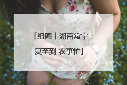 组图丨湖南常宁：夏至到 农事忙