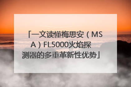 一文读懂梅思安（MSA）FL5000火焰探测器的多重革新性优势