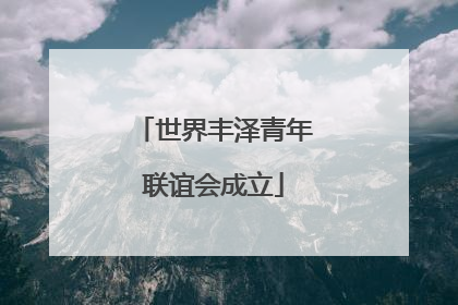 世界丰泽青年联谊会成立