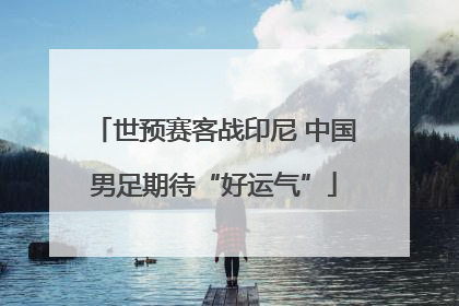 世预赛客战印尼 中国男足期待“好运气”