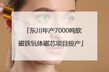 东川年产7000吨软磁铁氧体磁芯项目投产