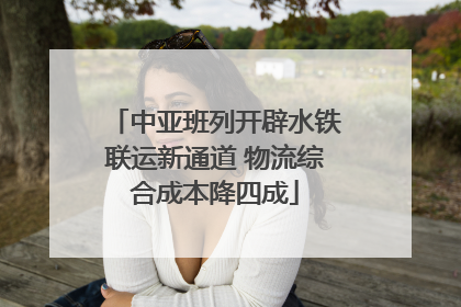 中亚班列开辟水铁联运新通道 物流综合成本降四成