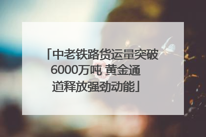 中老铁路货运量突破6000万吨 黄金通道释放强劲动能