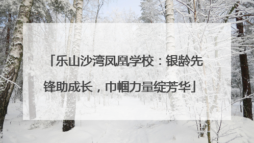 乐山沙湾凤凰学校：银龄先锋助成长，巾帼力量绽芳华