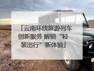 云南环线旅游列车创新服务 解锁“轻装出行”新体验