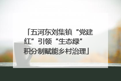 五河东刘集镇“党建红”引领“生态绿” 积分制赋能乡村治理