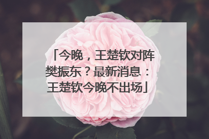 今晚，王楚钦对阵樊振东？最新消息：王楚钦今晚不出场