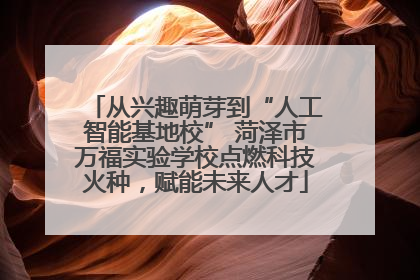 从兴趣萌芽到“人工智能基地校” 菏泽市万福实验学校点燃科技火种，赋能未来人才