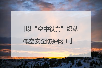 以“空中铁翼”织就低空安全防护网！