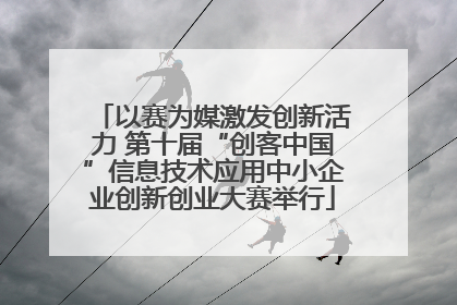 以赛为媒激发创新活力 第十届“创客中国”信息技术应用中小企业创新创业大赛举行
