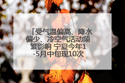 受气温偏高、降水偏少、冷空气活动频繁影响 宁夏今年1-5月中旬现10次定级沙尘天气过程