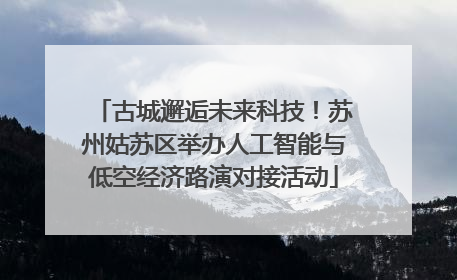 古城邂逅未来科技！苏州姑苏区举办人工智能与低空经济路演对接活动