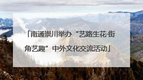 南通崇川举办“艺路生花·街角艺趣”中外文化交流活动