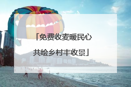 免费收麦暖民心 共绘乡村丰收景