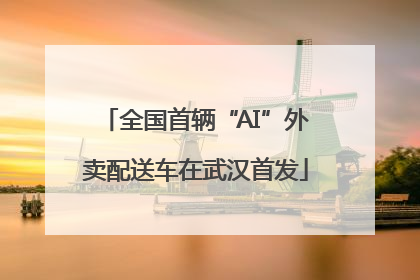 全国首辆“AI”外卖配送车在武汉首发