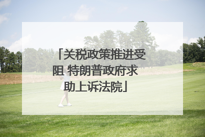 关税政策推进受阻 特朗普政府求助上诉法院