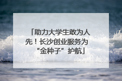 助力大学生敢为人先！长沙创业服务为“金种子”护航