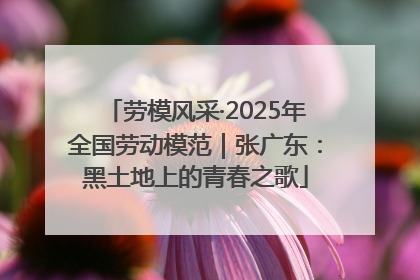 劳模风采·2025年全国劳动模范｜张广东：黑土地上的青春之歌