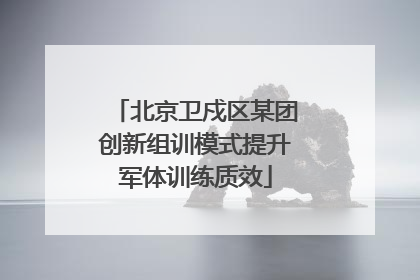 北京卫戍区某团创新组训模式提升军体训练质效