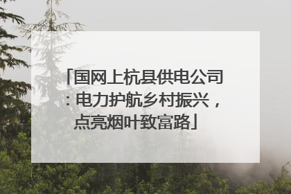 国网上杭县供电公司：电力护航乡村振兴，点亮烟叶致富路