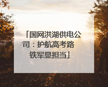 国网洪湖供电公司：护航高考路 铁军显担当
