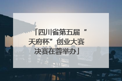 四川省第五届“天府杯”创业大赛决赛在蓉举办