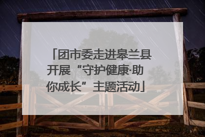 团市委走进皋兰县开展“守护健康·助你成长”主题活动