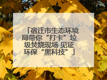 宿迁市生态环境局带你“打卡”垃圾焚烧现场 见证环保“黑科技”