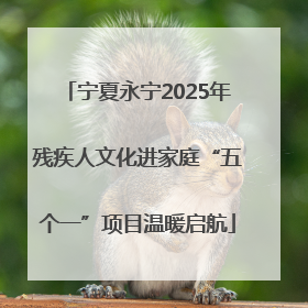 宁夏永宁2025年残疾人文化进家庭“五个一”项目温暖启航