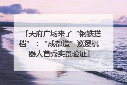 天府广场来了“钢铁搭档”：“成都造”巡逻机器人首秀实景验证