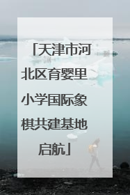 天津市河北区育婴里小学国际象棋共建基地启航
