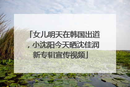 女儿明天在韩国出道，小沈阳今天晒沈佳润新专辑宣传视频