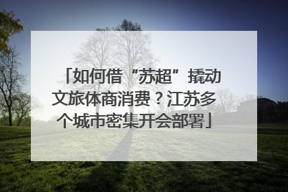 如何借“苏超”撬动文旅体商消费？江苏多个城市密集开会部署
