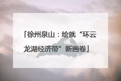 徐州泉山：绘就“环云龙湖经济带”新画卷